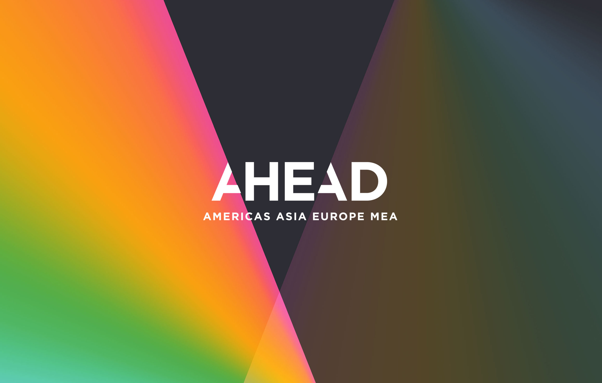 Ahead awards program logo with rainbow lighting effect over the image