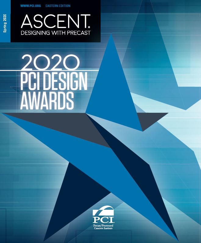 ascent magazine blue magazine cover with supergraphic stars and white text- spring 2020